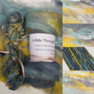Narnia Art Yarn, Handspun Merino, 50g "A Ride Through The Wood"