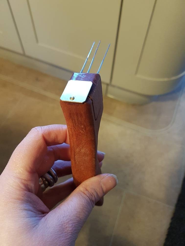 Ergonomic Needle Felting Handle / Needle Felting Tool / Wooden Etsy