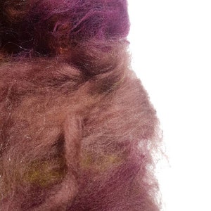 Dracula 'Jonathan Harker' Art Batt: Maroon, Green, and Auburn Spinning Fibre (50g) image 8