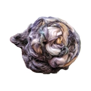 50g ピュアモヘアロービング / 凍った川 / 手染め / 海の泡 / フェルト / 鉛筆ロービング / 紡績 / 繊維ギフト / プラスチック不使用パッケージ