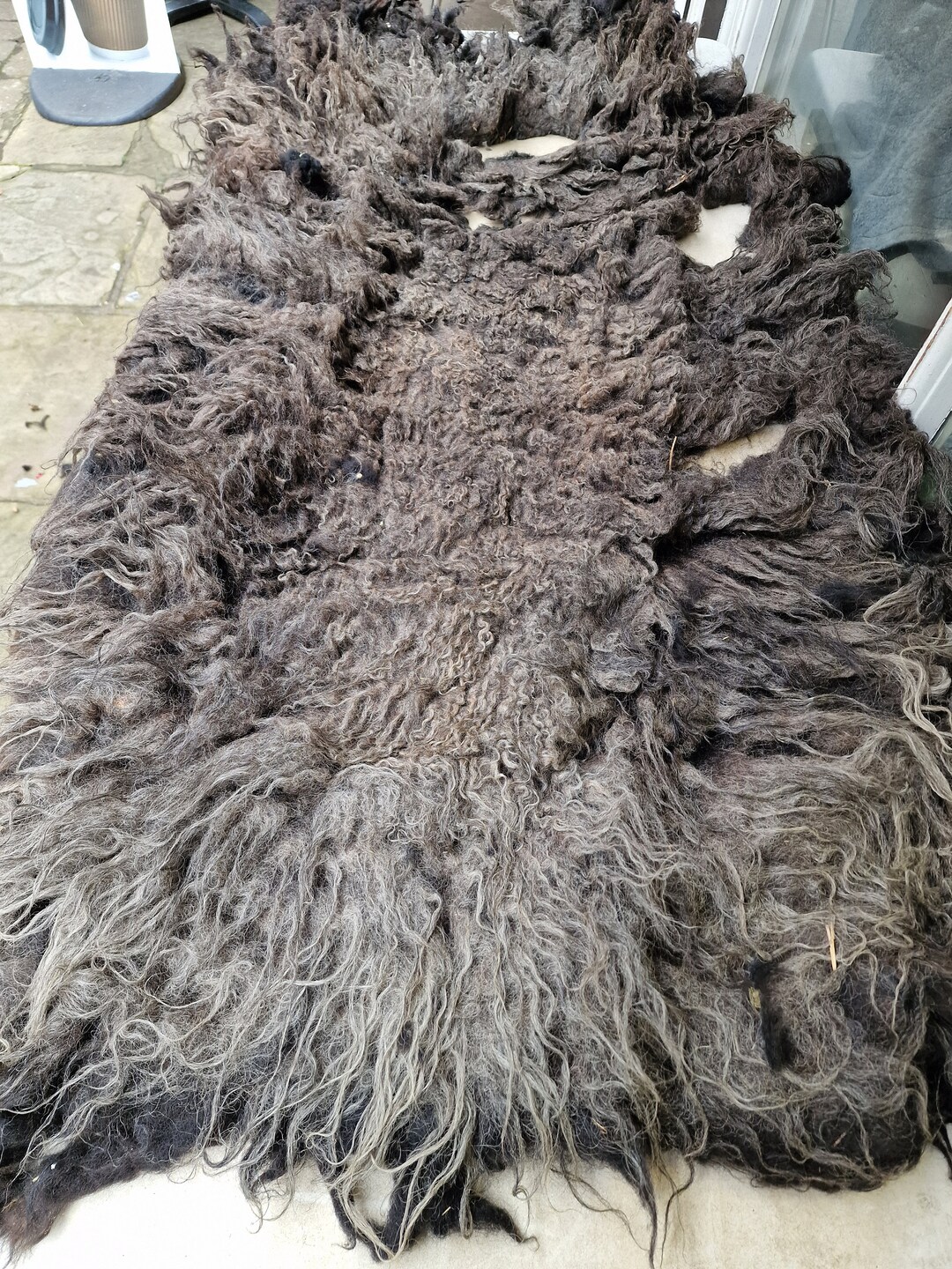 Whole Part Felted Hebridean Sheep Fleece / Whole Fleece / Cruelty Free