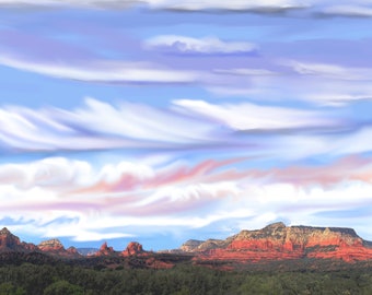 Fine Art Giclee, Sky over Sedona