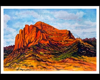 Fine art Print Sedona Red Rock Formation