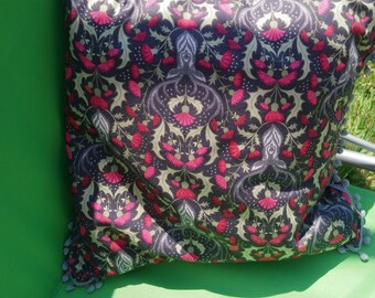 Red and purple  cushion