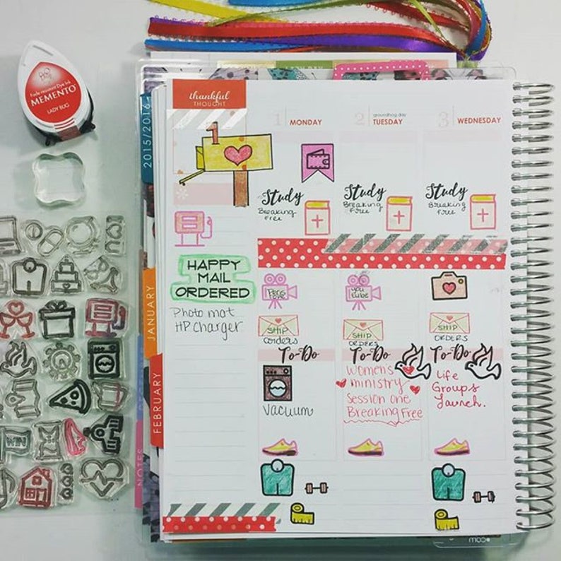 4x6 Large Icons Stamp Set