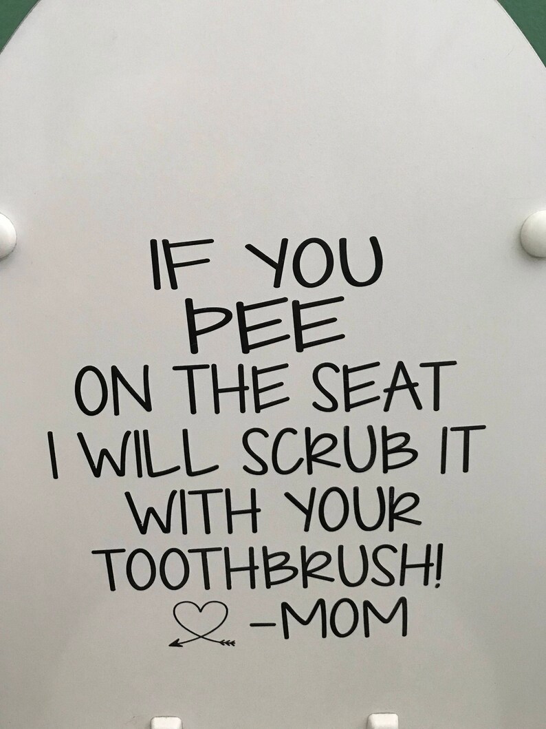 Toilet quote If you pee on the seat i will scrub it with Etsy