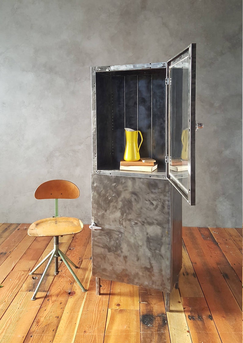 Gabinete Metal vintage gabinete médico gabinete de acero | Etsy