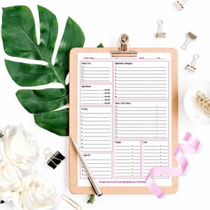 Printable Daily Planner Pages, DIY Day Planner, To Do List, Daily Schedule, Daily Calendar, Daily Agenda Page |  ARC Planner, 3 Styles , PDF