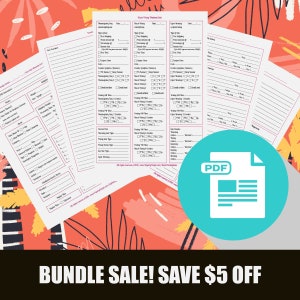 Etsy Business Bundle - 5 Best Selling Etsy Worksheets & Planner Pages, Etsy SEO Inventory Brainstorming Black Friday, New Etsy Sellers Sales