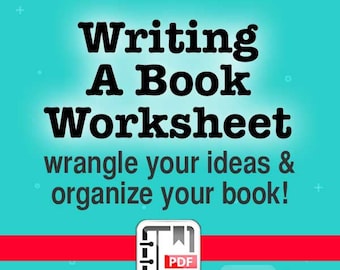 Writing A Book Worksheet For Writers, Writing Tools, Indie Author Tools, Writer Tools, Self Publishing, Fiction Authors, Non Fiction Authors
