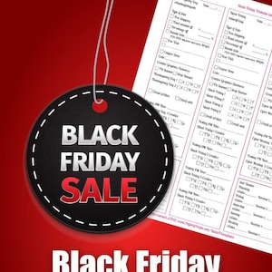 Black Friday Sales Worksheet | Planen Sie Ihren Black Friday- und Cyber Monday-Verkaufsplan für Etsy-Verkäufer, Marketing, E-Shop, Ebay, Vertrieb