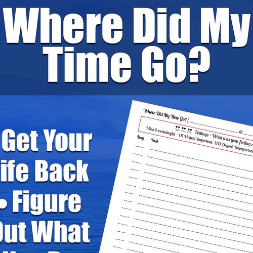 Where Did My Time Go Printable Planner Page Small Business Etsy