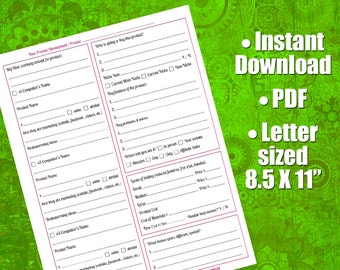 lead tracking sheet followup worksheet for all your leads etsy
