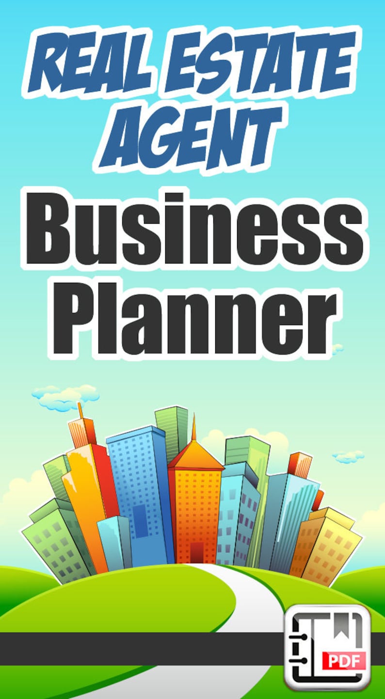 Real Estate Agent Planner, Agenda Calendar, Goal Setting, Printable PDF Business Planners, Daily Weekly Inserts Organizer Checklist Planning image 9