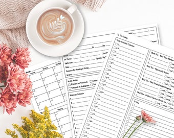 Direct Sales Planner, MLM Party Plan Planners, Network Marketing, Business Marketing Planning, Printable Inserts, Letter Sized 8.5X11