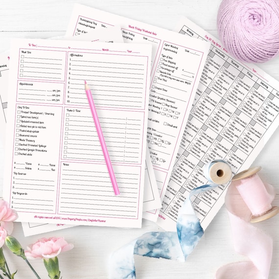 Etsy Sellers Planner | For Etsy Sellers, Planner for Etsy Business, Printable Planners Etsy, Best Etsy Planners, Etsy Seller Worksheets