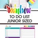 To Do List Rainbow Journal Printable to Do List Planner Page Task Notes ...
