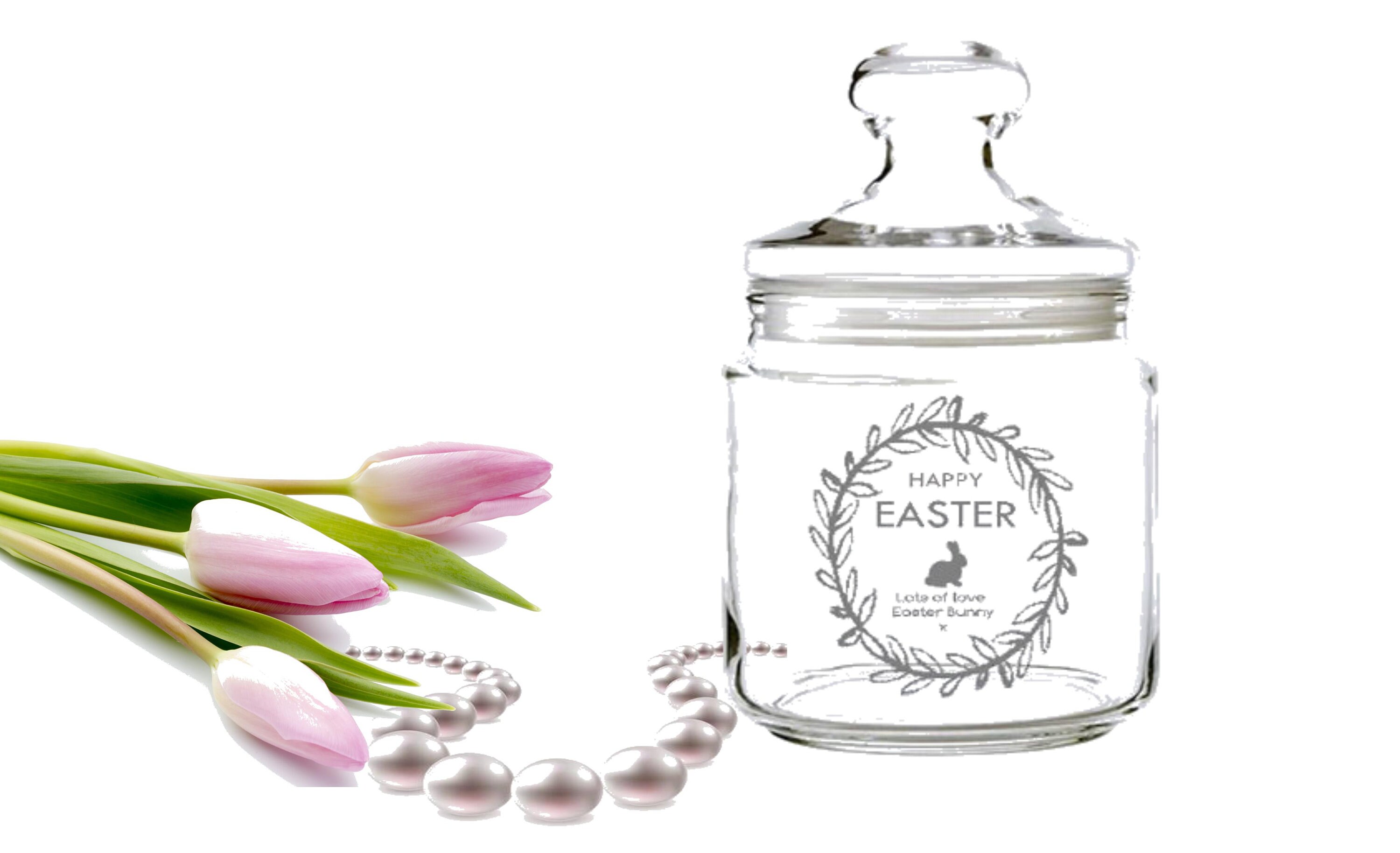 Personalised Engraved Sweet Glass Jar 0.75L With Any Message Etsy