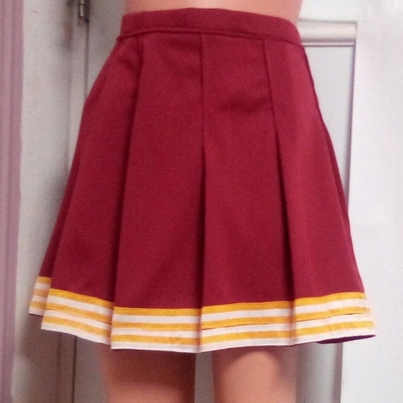 Buffy the Vampire Maroon Gold Cheerleader Uniform Football Halloween Cosplay Costume Skirt Etsy