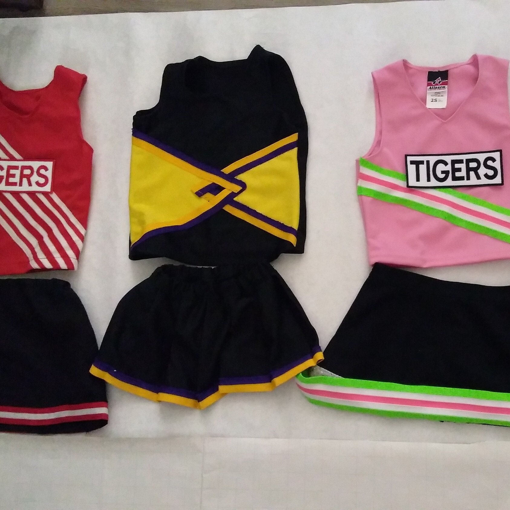 Kids Tigers Lions Eagles Cheerleader Uniform Halloween Costume Cosplay