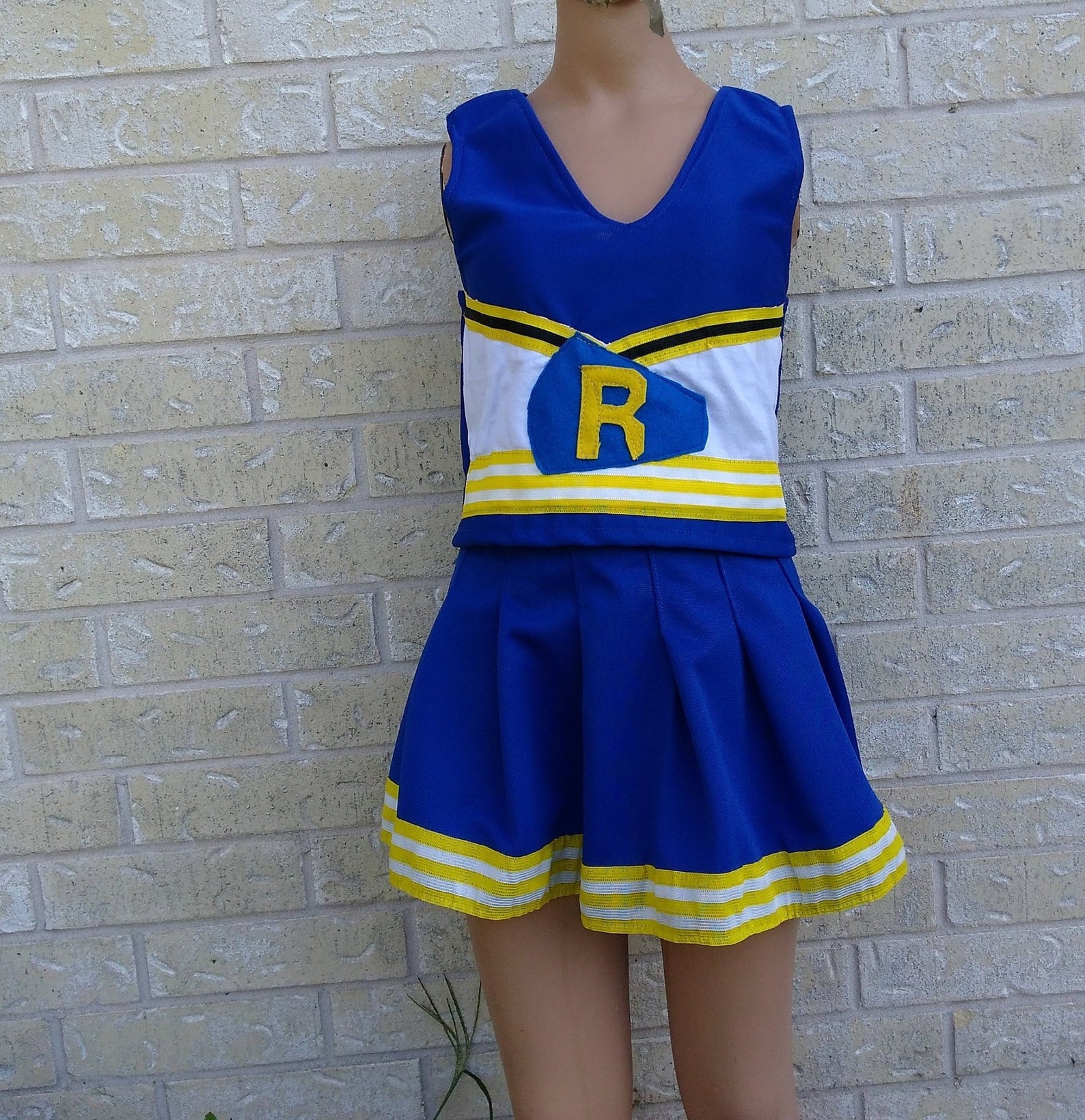 Riverdale Vixen Blue Kids Adults Cheerleader Uniform Fun Dance Costume.