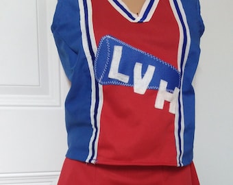 1960s Retro Toni Basil Las Vegas Iconic Fancy  Singer Cheerleader Uniform Halloween Costume Cosplay