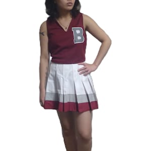 Kelly Kapowski Save by the Bell Tank Bayside Cheerleader Uniform Halloween Costume