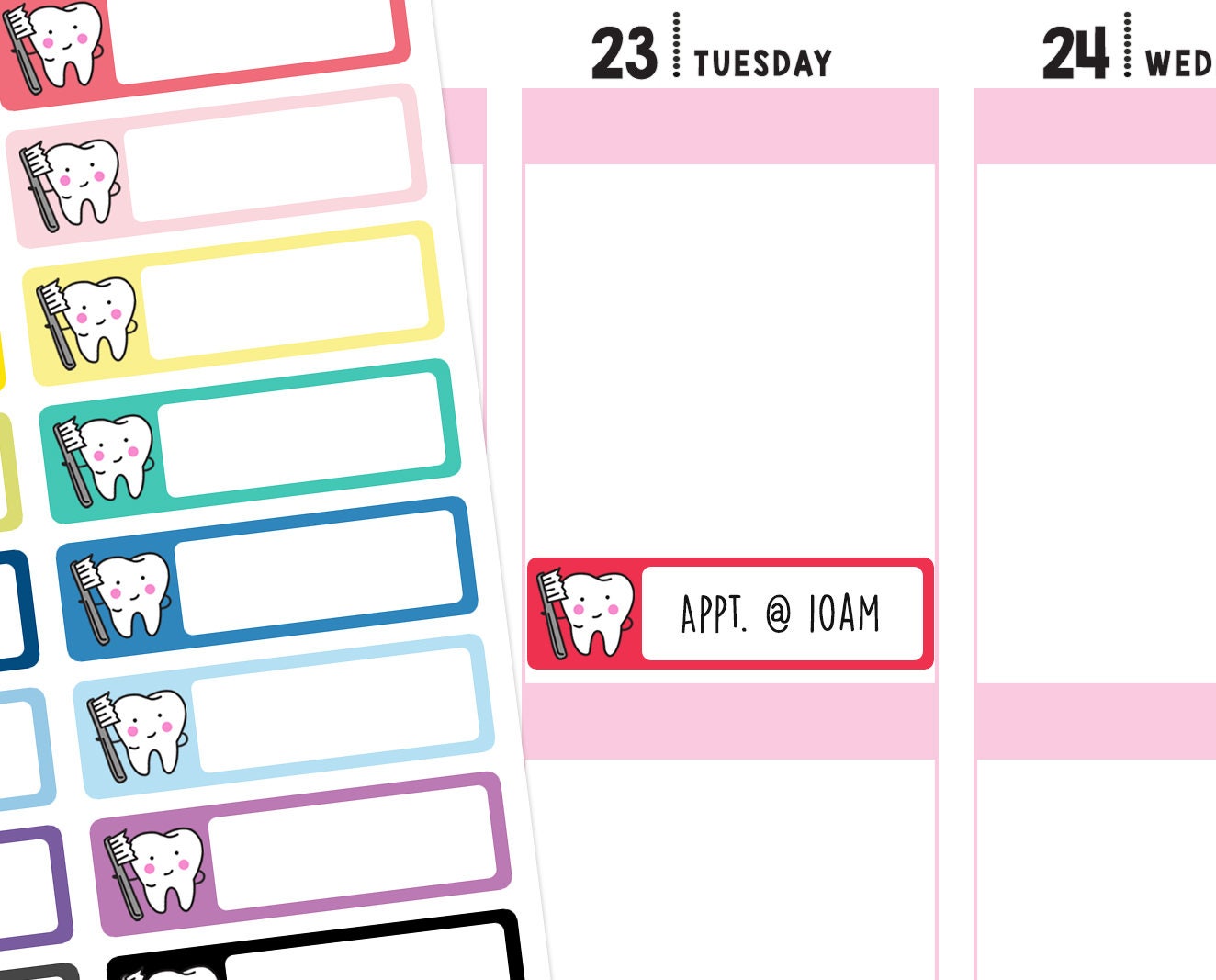Download Dentist Appointment Planner Stickers Dentist Stickers | Etsy