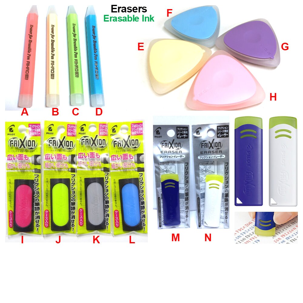 Eraser All Erasable Ink including Frixion Etsy