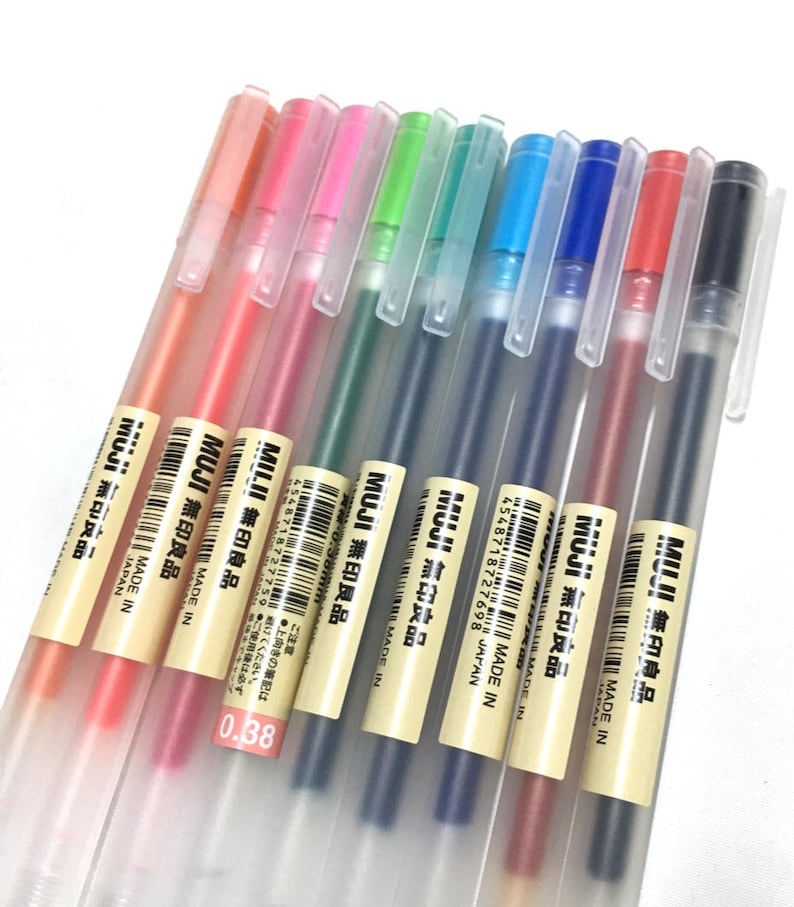 MUJI 0.38 Gel Ink Pen Choose 2 Pens or More Etsy