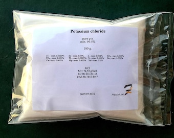 Kaliumchloride (E508) - 99,5% zuiver p.a. poeder