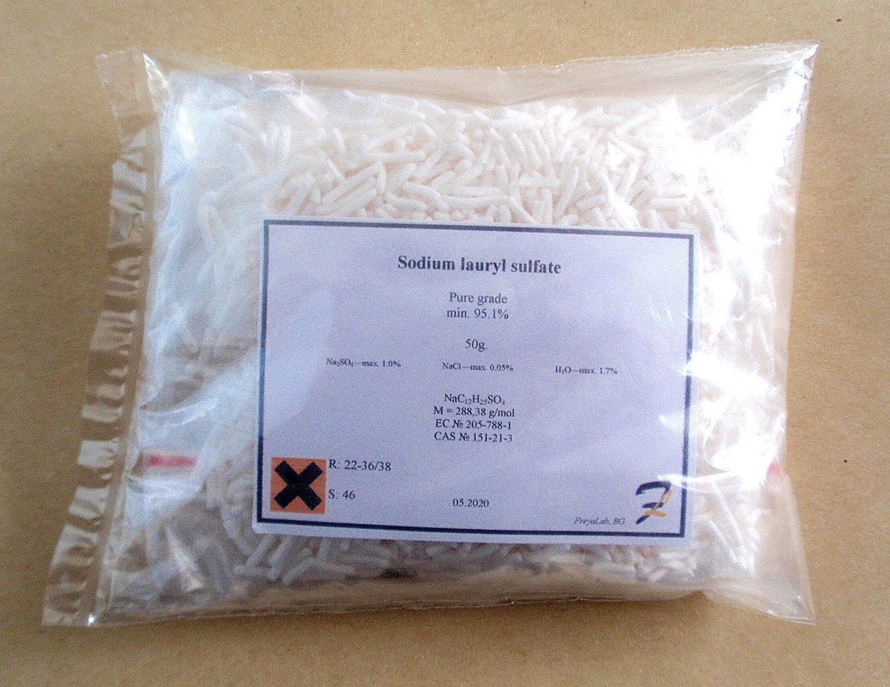 Sodium Lauryl Sulfate Noodle