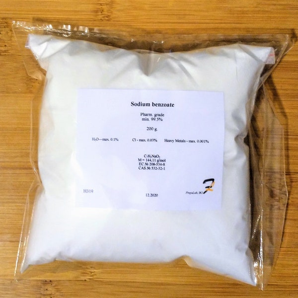 Sodium benzoate (E211) - 99.5% pharm. grade preservative