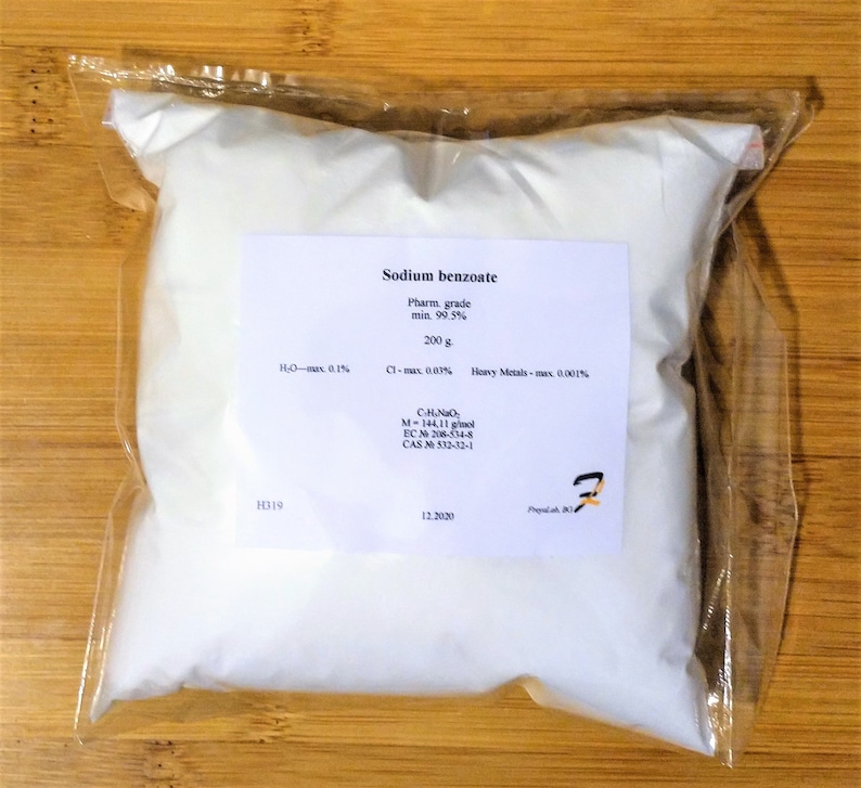 Sodium benzoate E211 99.5% pharm. grade preservative image 1