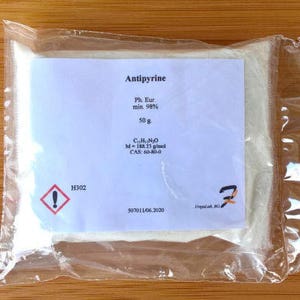 50 g de antipirina (fenazona) - 98 % de polvo de grado farmacéutico 60-80-0