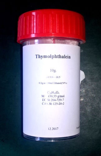Thymolphthalein 10g Indicator Powder 125202 Etsy