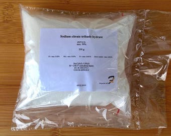 Hidrato tribásico de citrato de sodio (Trisodium) - 99% de polvo p.a puro