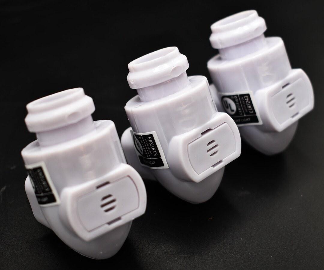 3 Pack Night Light Base / Socket / Plug Automatic Light Sensor DIY