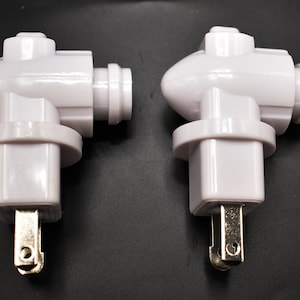 2 Pack: Night Light Base / Socket / Plug - Rotating Mount / Standard On / Off Switch  - DIY Night Light Parts