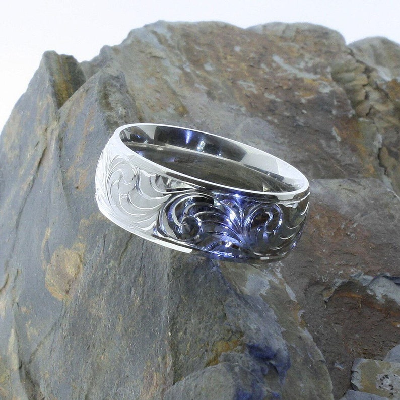 Western wedding rings engraved western ring custom