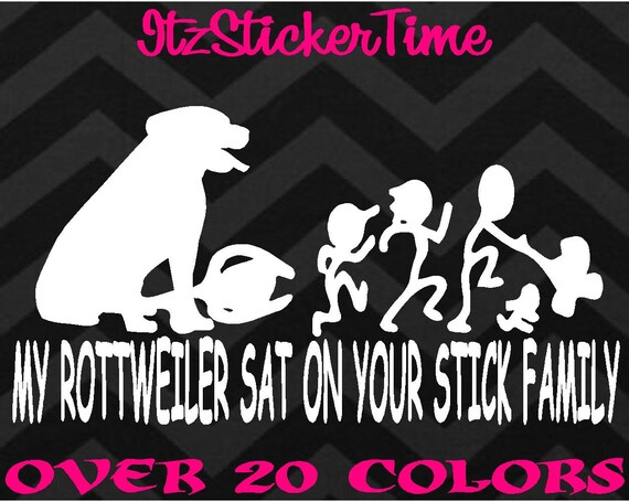 MY BASSET HOUND SAT ON YOUR STICK FAMILY VINYL DECAL STICKER CAR TRUCK