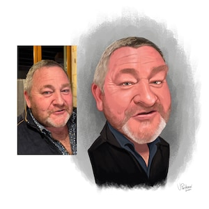 Personalized Hand-Drawn digital Caricature - Perfect Gift for Every Occasion - Custom Funny Portraits from Photos