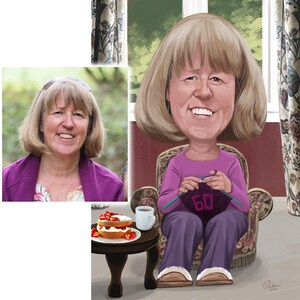 Custom caricature drawing, funny caricature great for gift, surprise birthday gift, wedding gift, retirement gift, funny portrait drawing