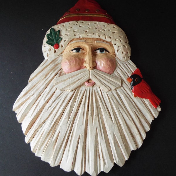 Santa Head Wall Hanging Etsy
