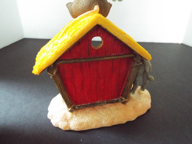 Charming Tail Mice Nativity Set Scene A Frame Stable With Donkey Angel ...