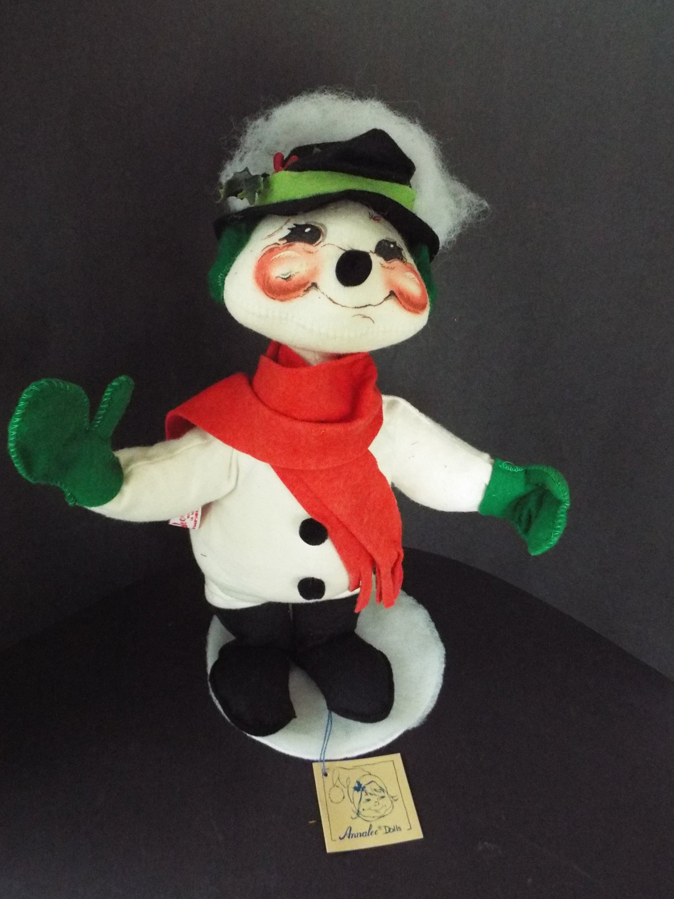 Rare 14 Tall Annalee Plush Frosty Snowman Doll Figurine Etsy