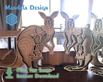 Download Kangaroo Mandala Svg Etsy