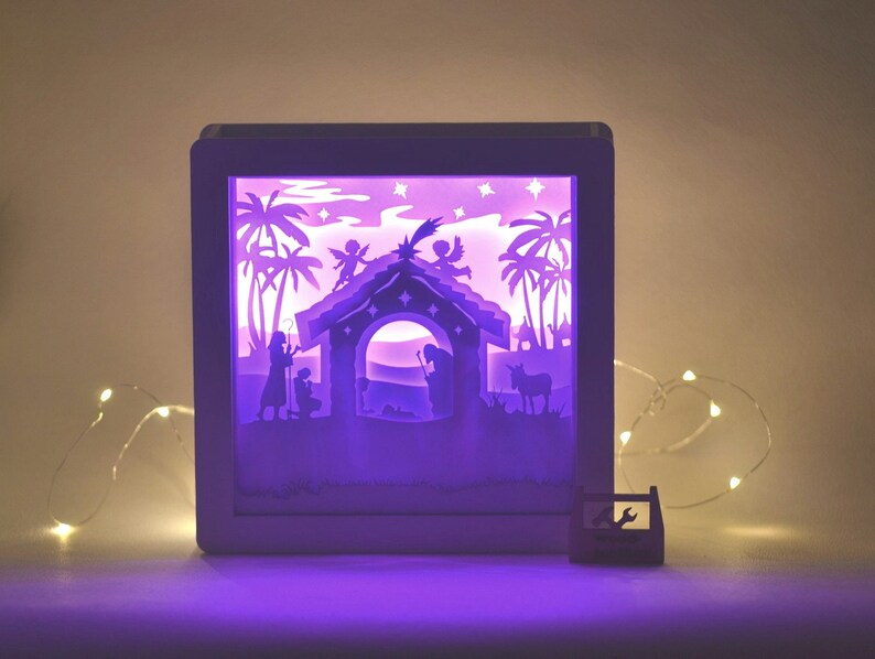 Christmas Lightbox Set1 3 Pieces Digital Files Laser Cut Etsy