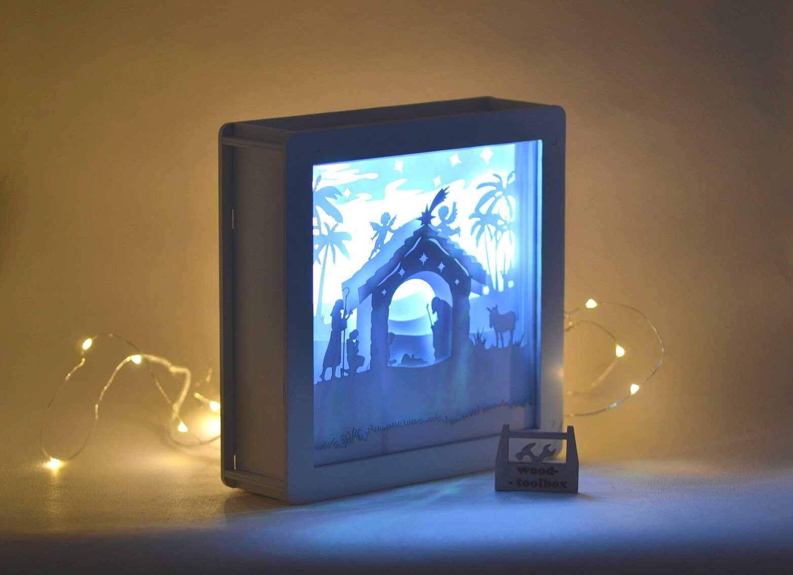 Christmas Lightbox Set1 3 Pieces Digital Files Laser Cut Etsy