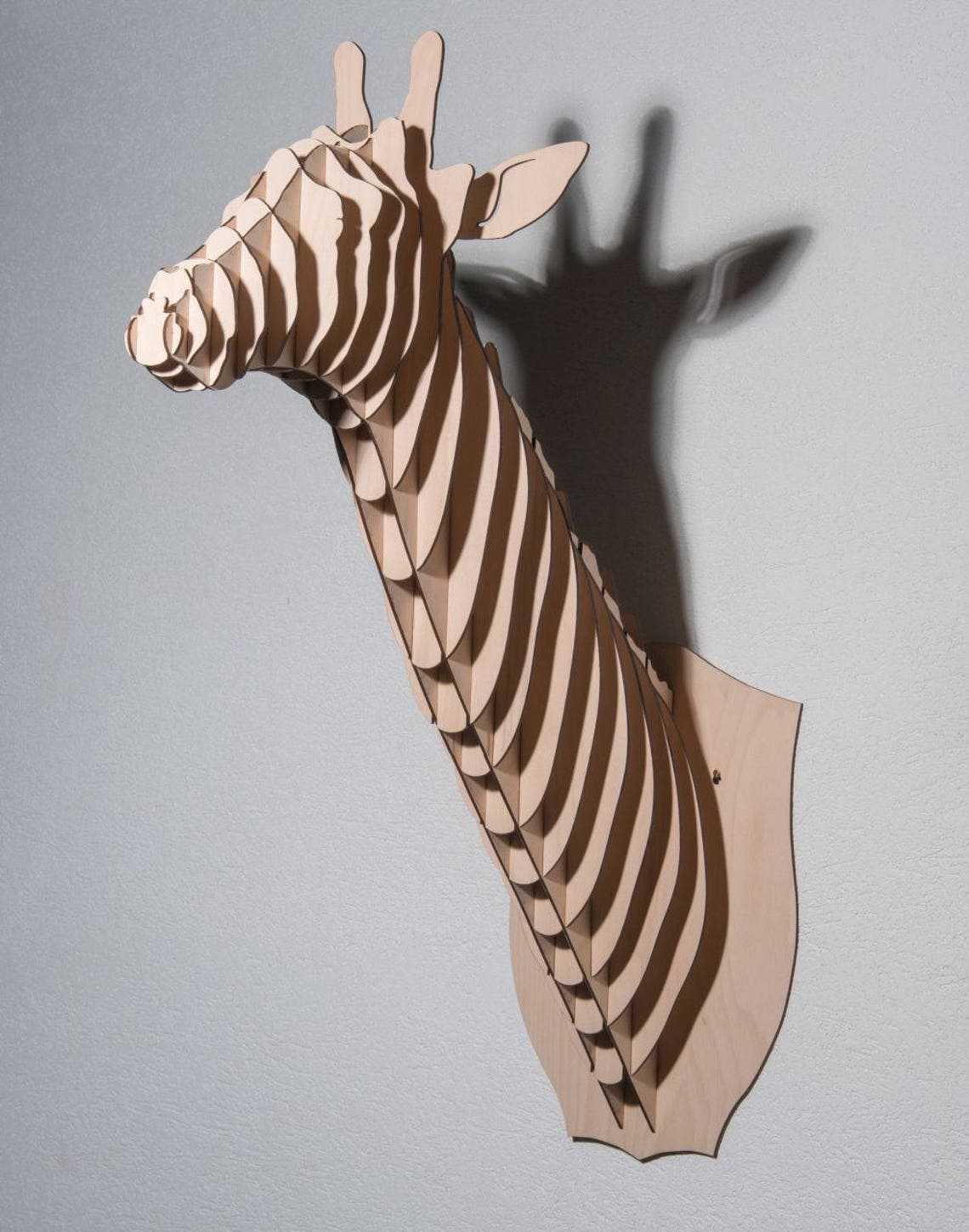 Giraffe head Digital pattern for laser cutting and Etsy